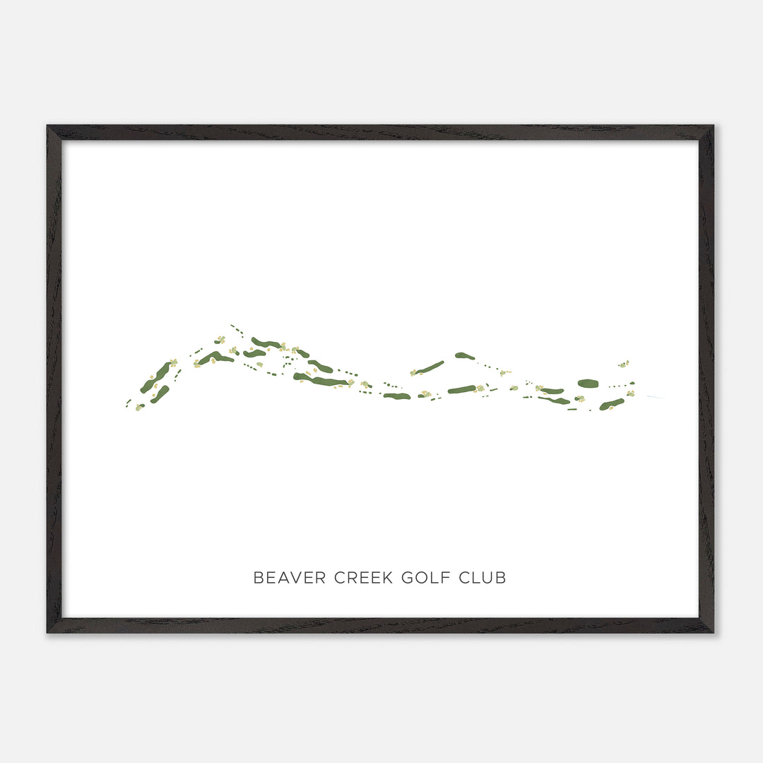 Print of Beaver Creek Golf Club Modern Map