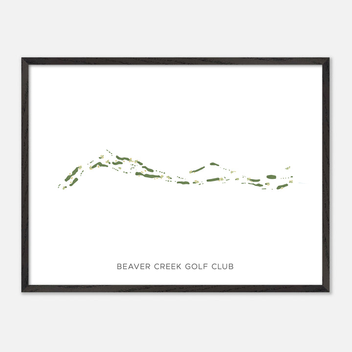 Print of Beaver Creek Golf Club Modern Map