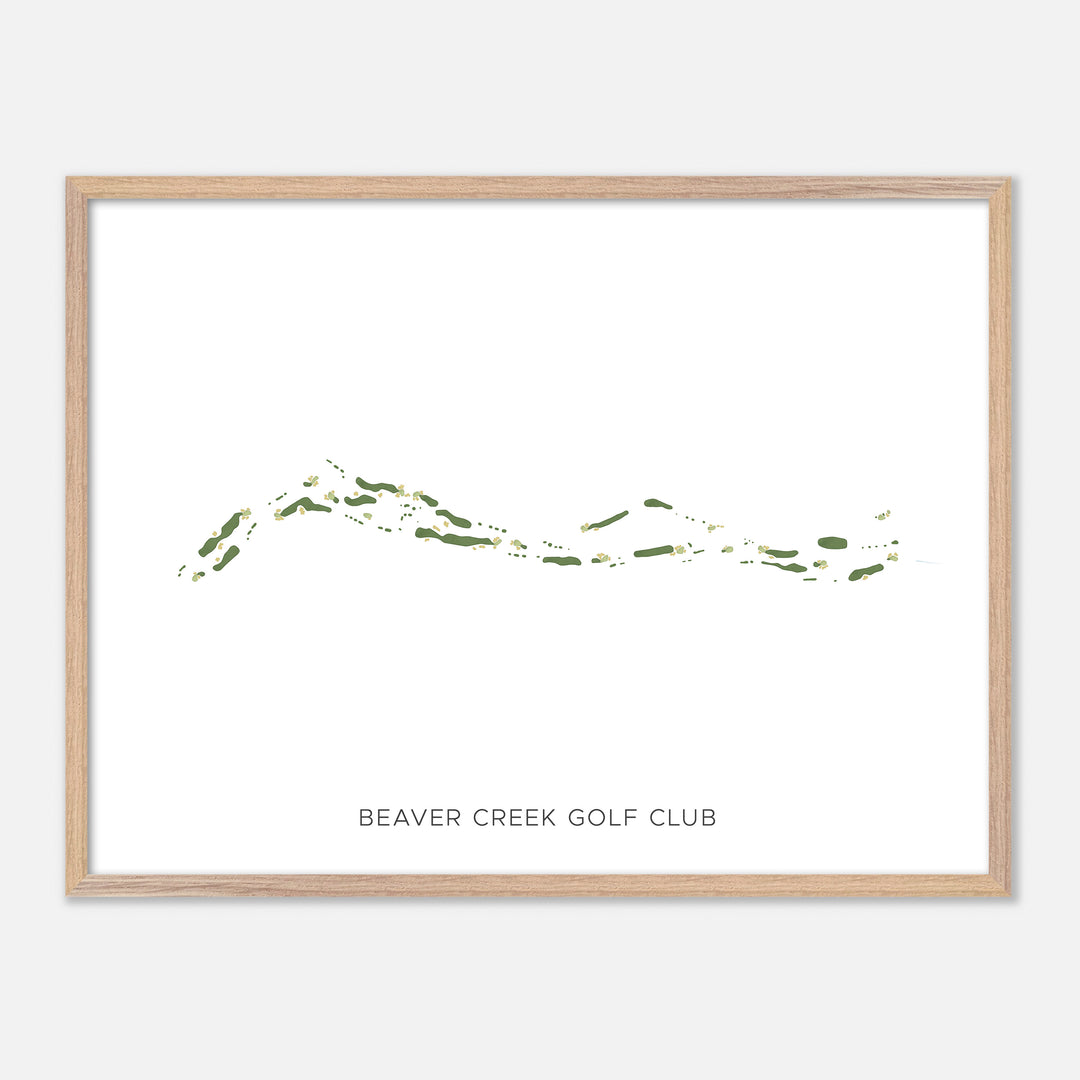 Print of Beaver Creek Golf Club Modern Map