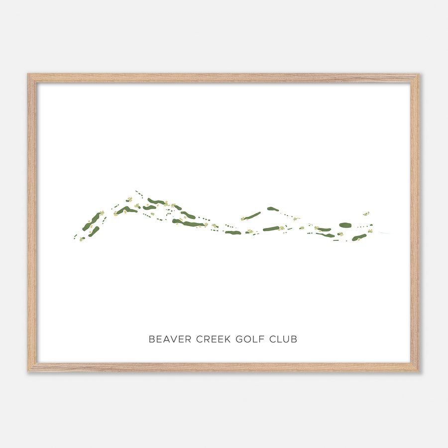 Print of Beaver Creek Golf Club Modern Map
