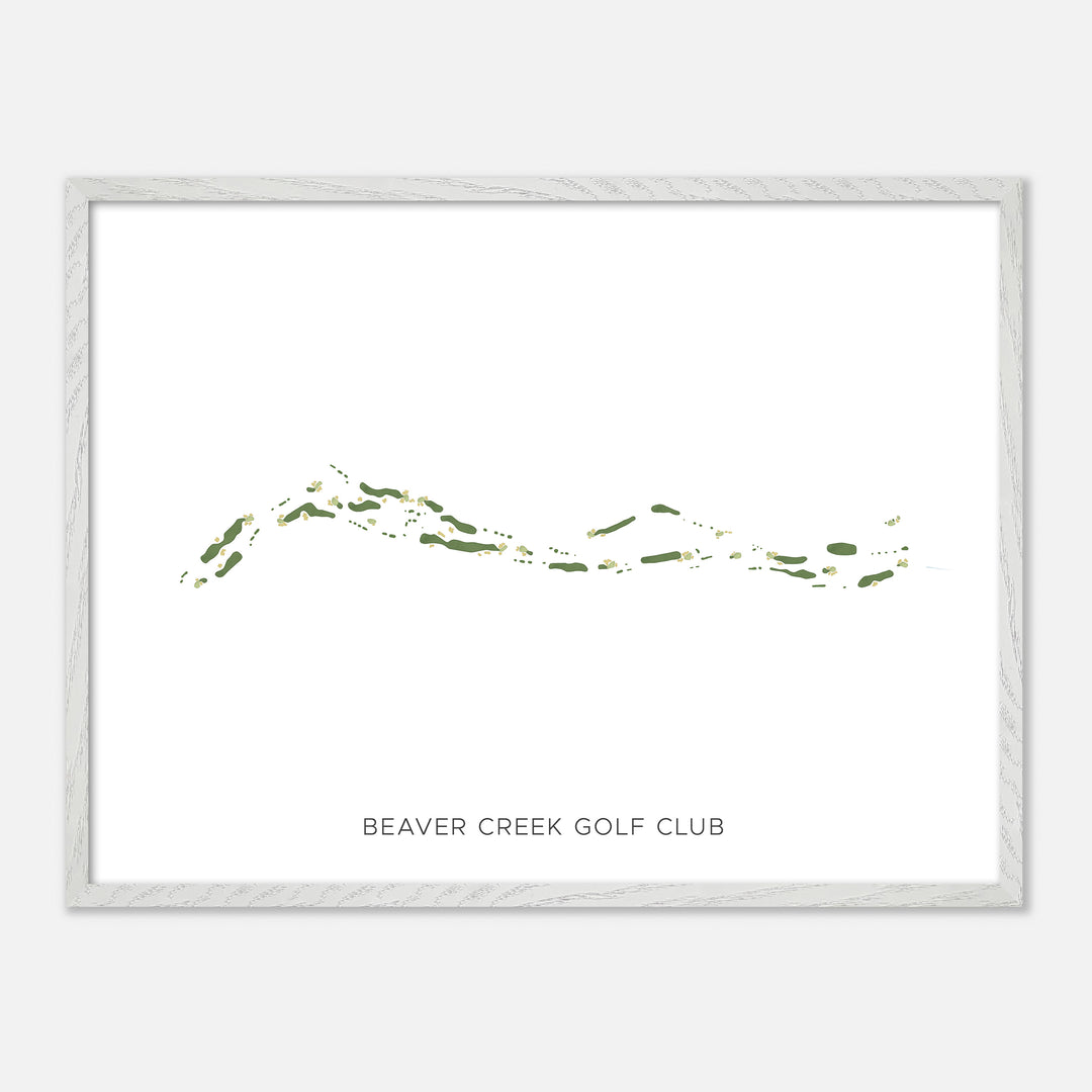 Print of Beaver Creek Golf Club Modern Map