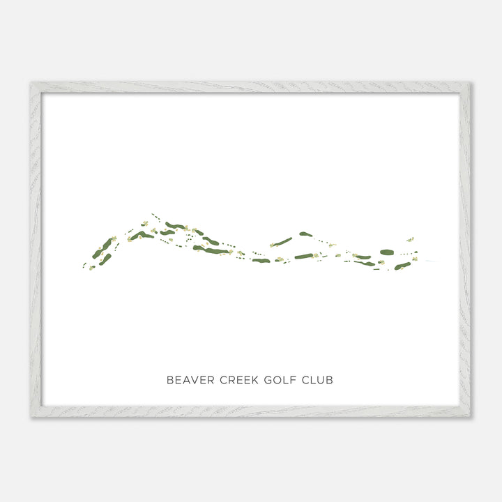 Print of Beaver Creek Golf Club Modern Map