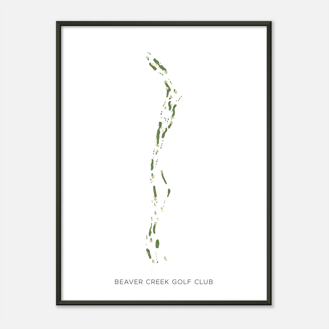 Print of Beaver Creek Golf Club Modern Map