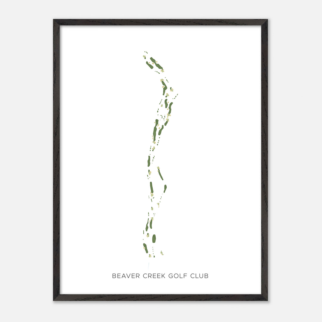 Print of Beaver Creek Golf Club Modern Map