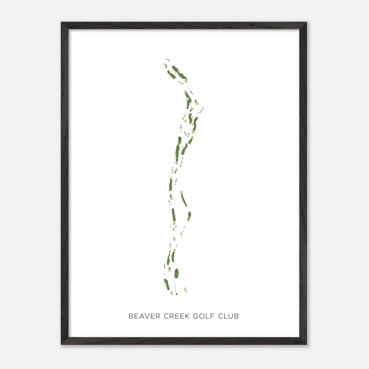 Print of Beaver Creek Golf Club Modern Map