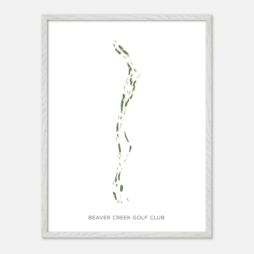 Print of Beaver Creek Golf Club Modern Map