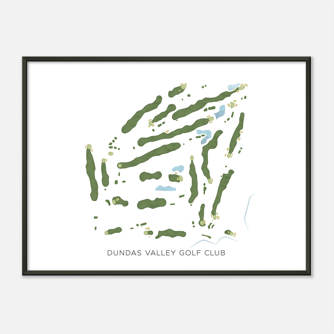 Print of Dundas Valley Golf Club Modern Map
