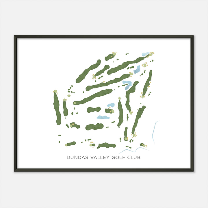 Print of Dundas Valley Golf Club Modern Map