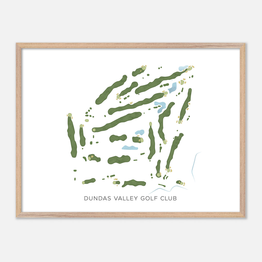 Print of Dundas Valley Golf Club Modern Map