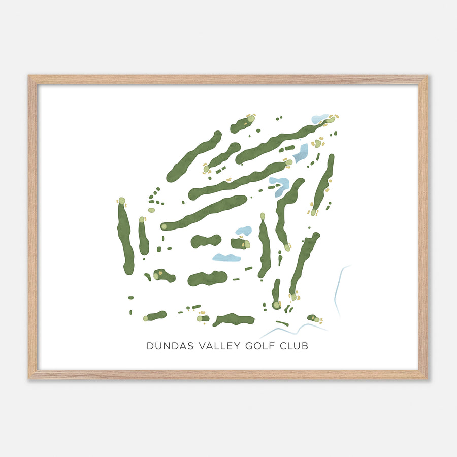 Print of Dundas Valley Golf Club Modern Map