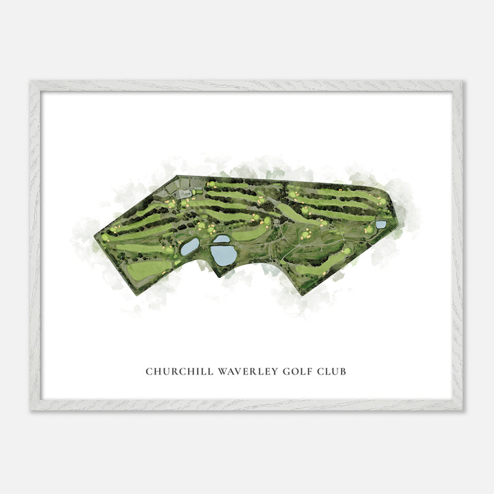 Print of Churchill Waverley Golf Club Classic Map