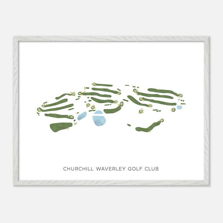 Print of Churchill Waverley Golf Club Modern Map