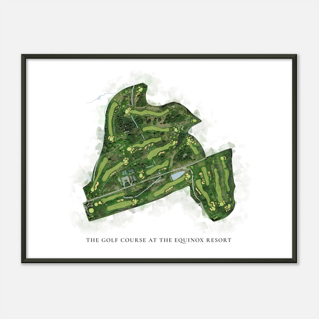 Print of The Golf Course At The Equinox Resort Classic Map