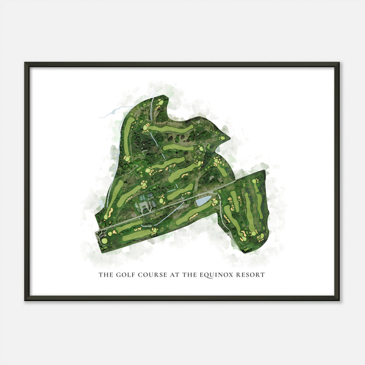 Print of The Golf Course At The Equinox Resort Classic Map