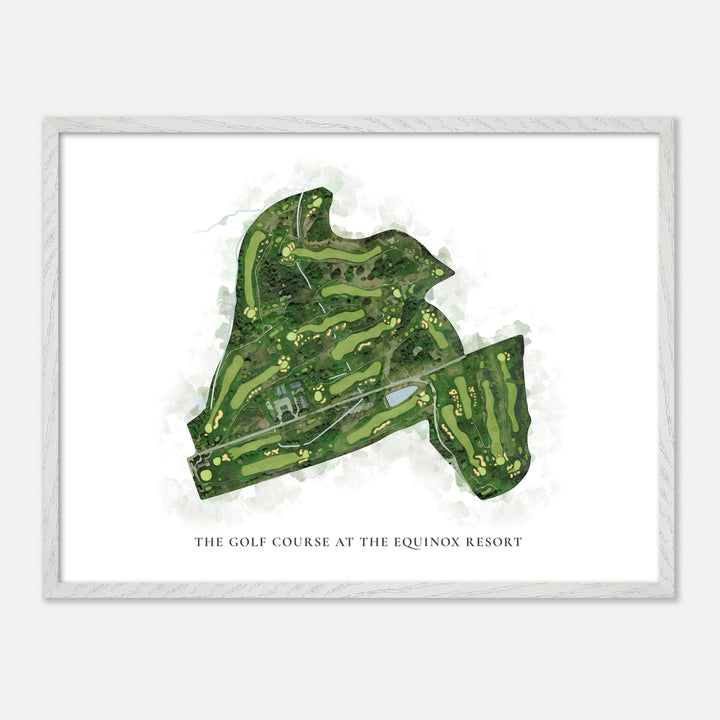 Print of The Golf Course At The Equinox Resort Classic Map