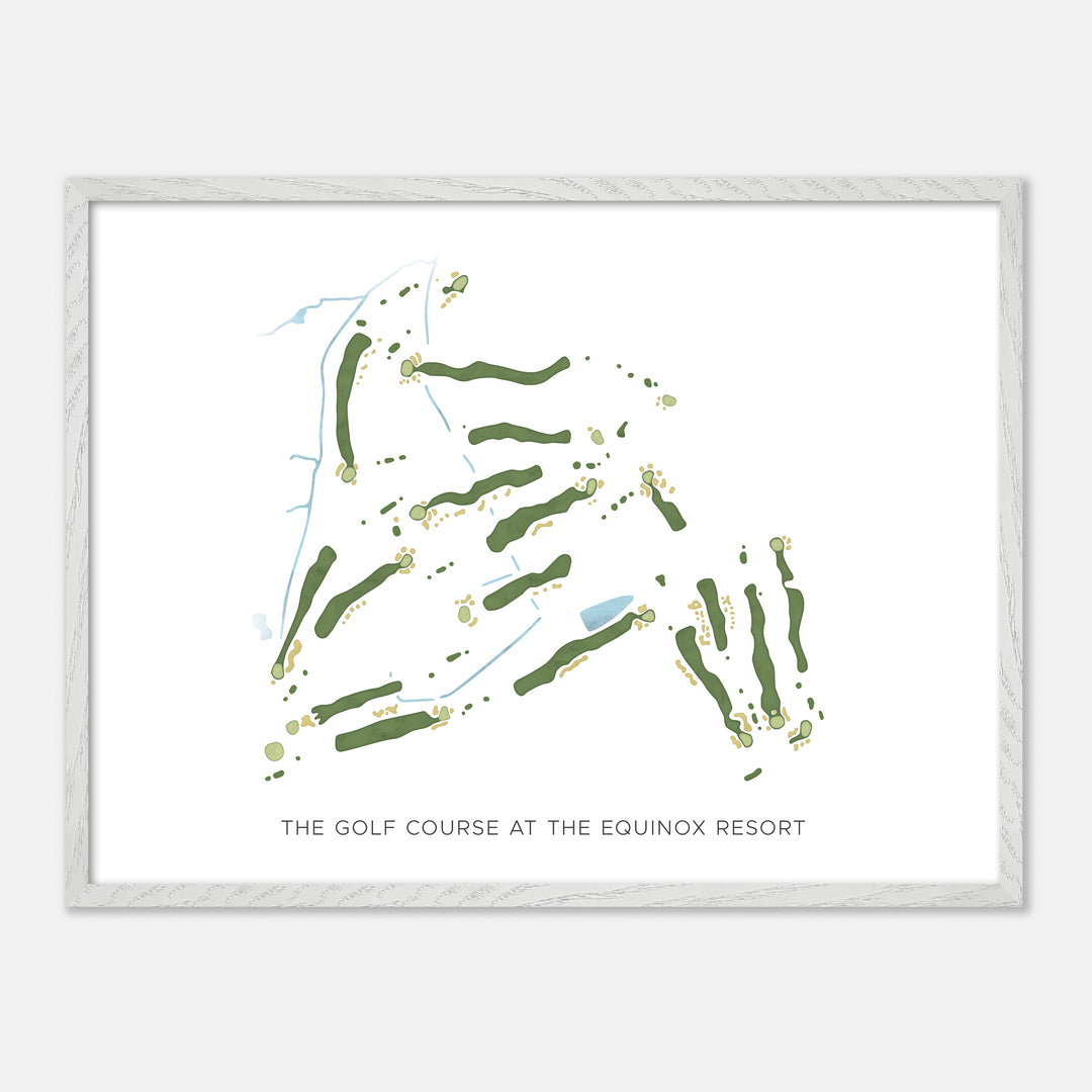 Print of The Golf Course At The Equinox Resort Modern Map