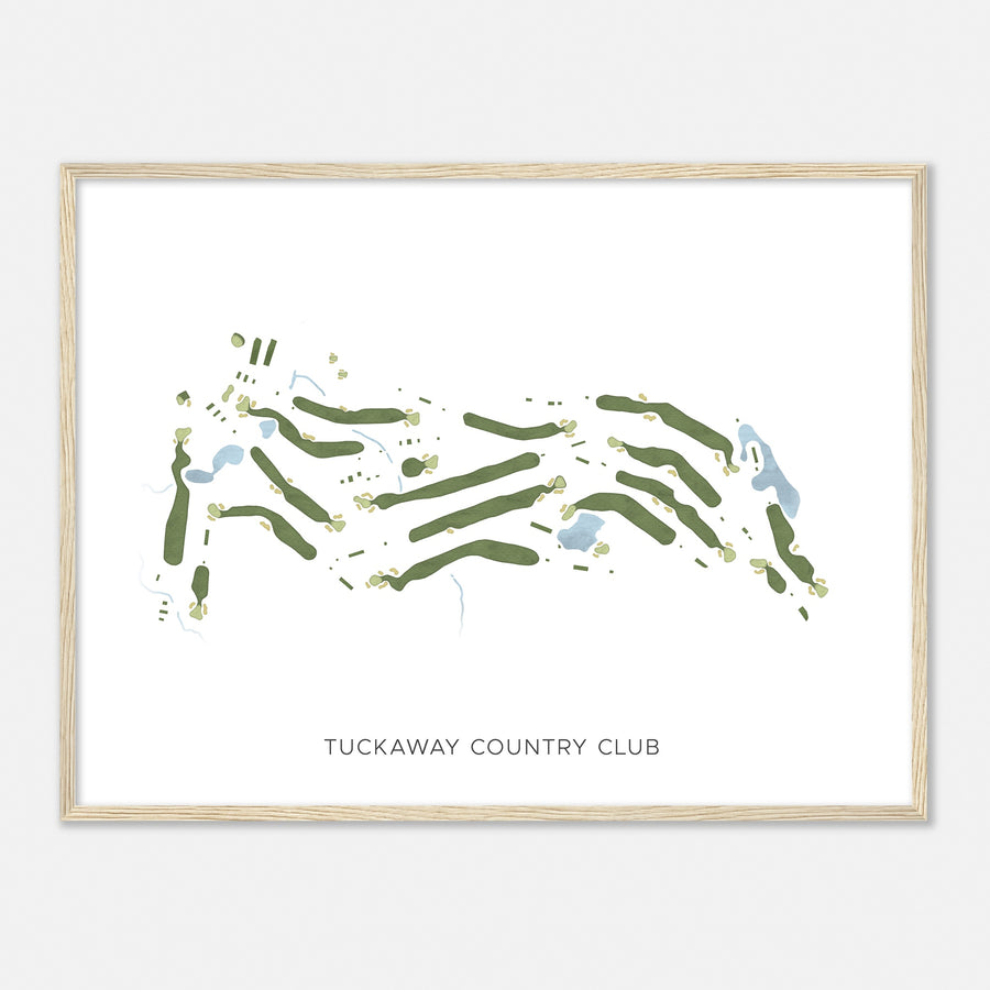 Print of Tuckaway Country Club Modern Map