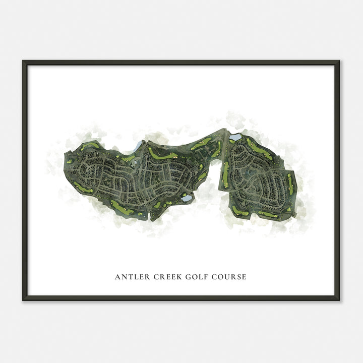 Print of Antler Creek Golf Course Classic Map