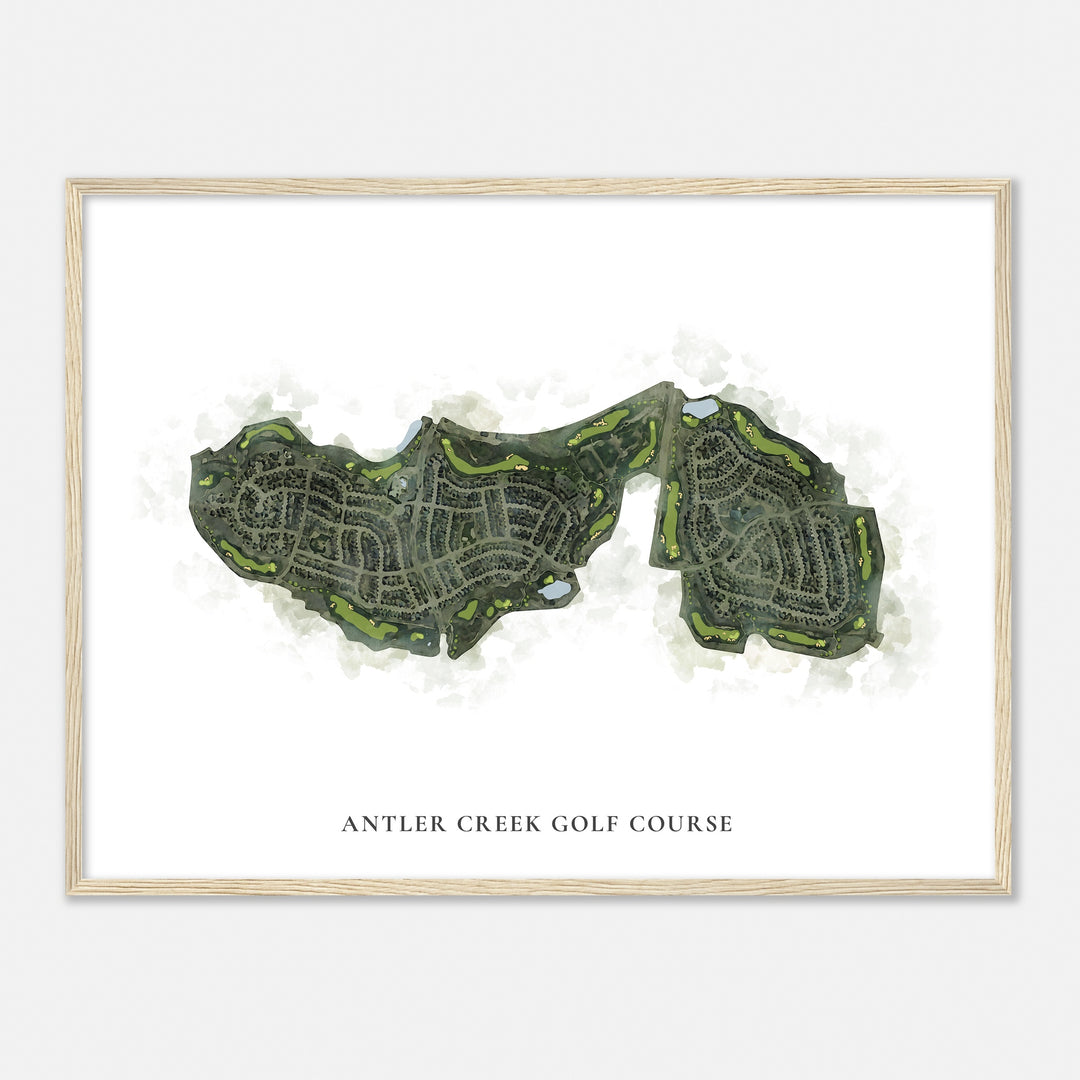 Print of Antler Creek Golf Course Classic Map