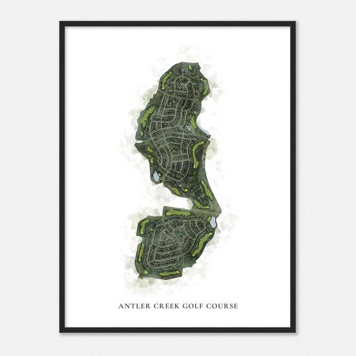 Print of Antler Creek Golf Course Classic Map