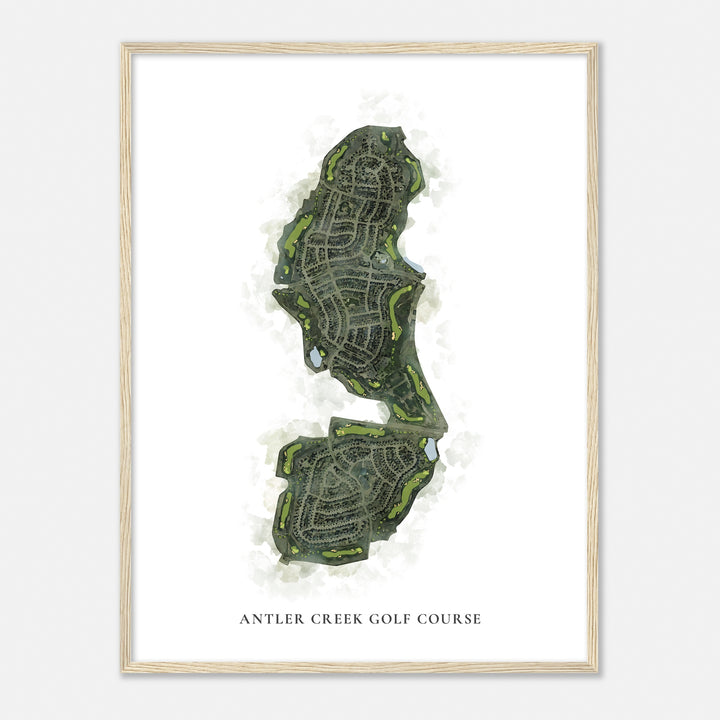 Print of Antler Creek Golf Course Classic Map