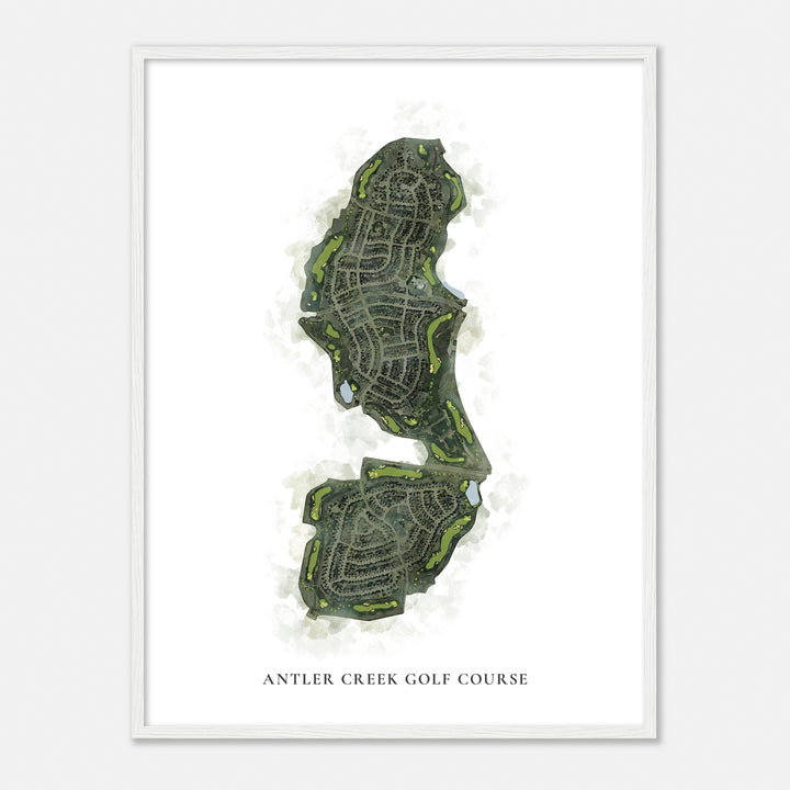 Print of Antler Creek Golf Course Classic Map