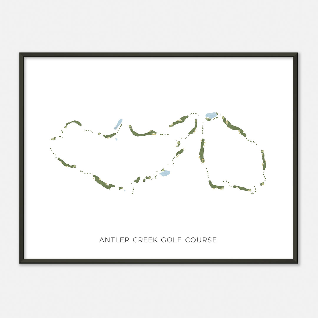 Print of Antler Creek Golf Course Modern Map