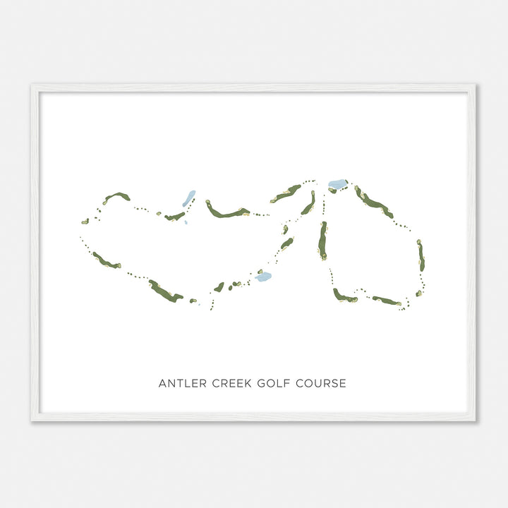 Print of Antler Creek Golf Course Modern Map