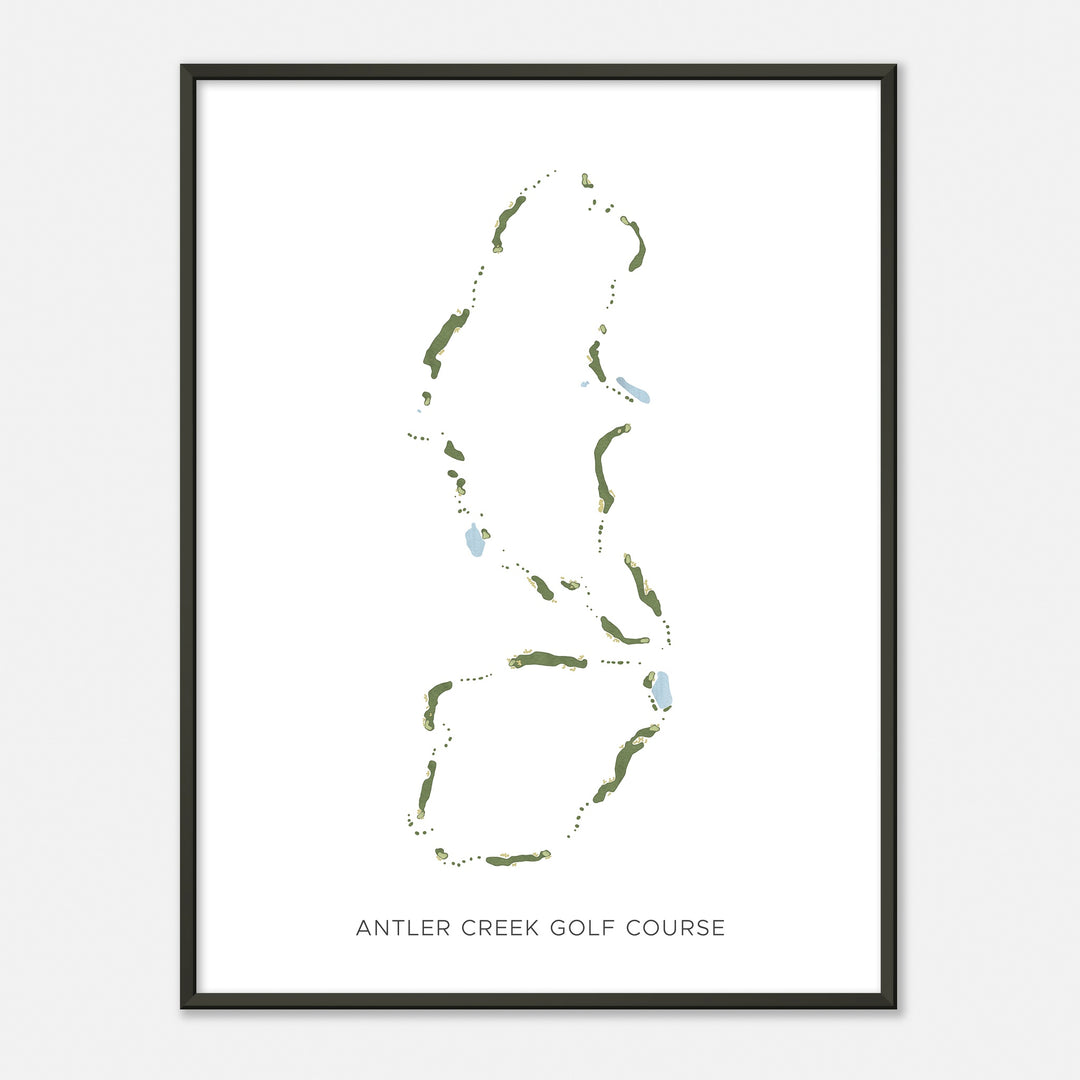 Print of Antler Creek Golf Course Modern Map