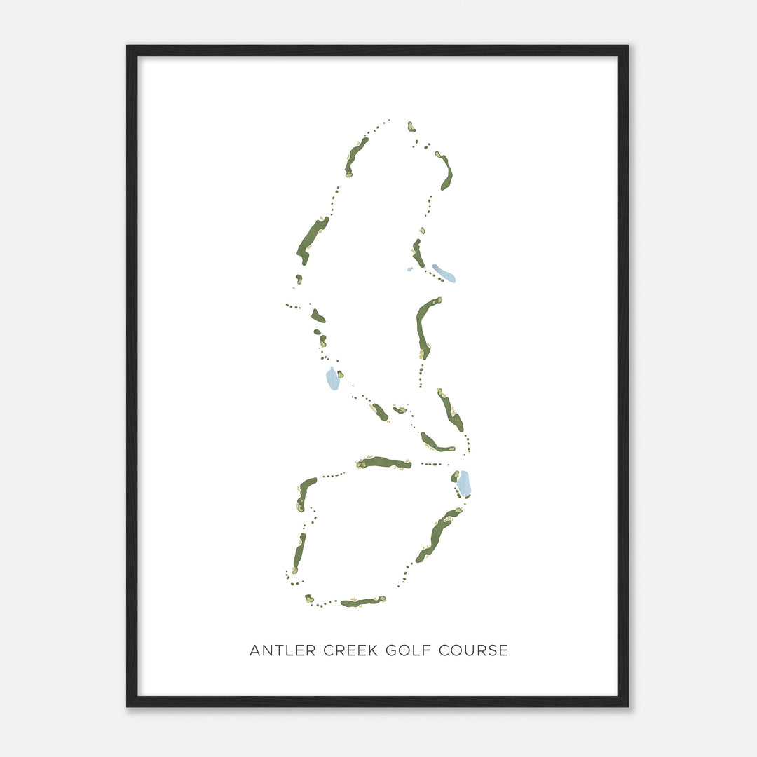 Print of Antler Creek Golf Course Modern Map