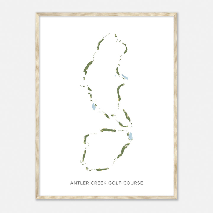 Print of Antler Creek Golf Course Modern Map