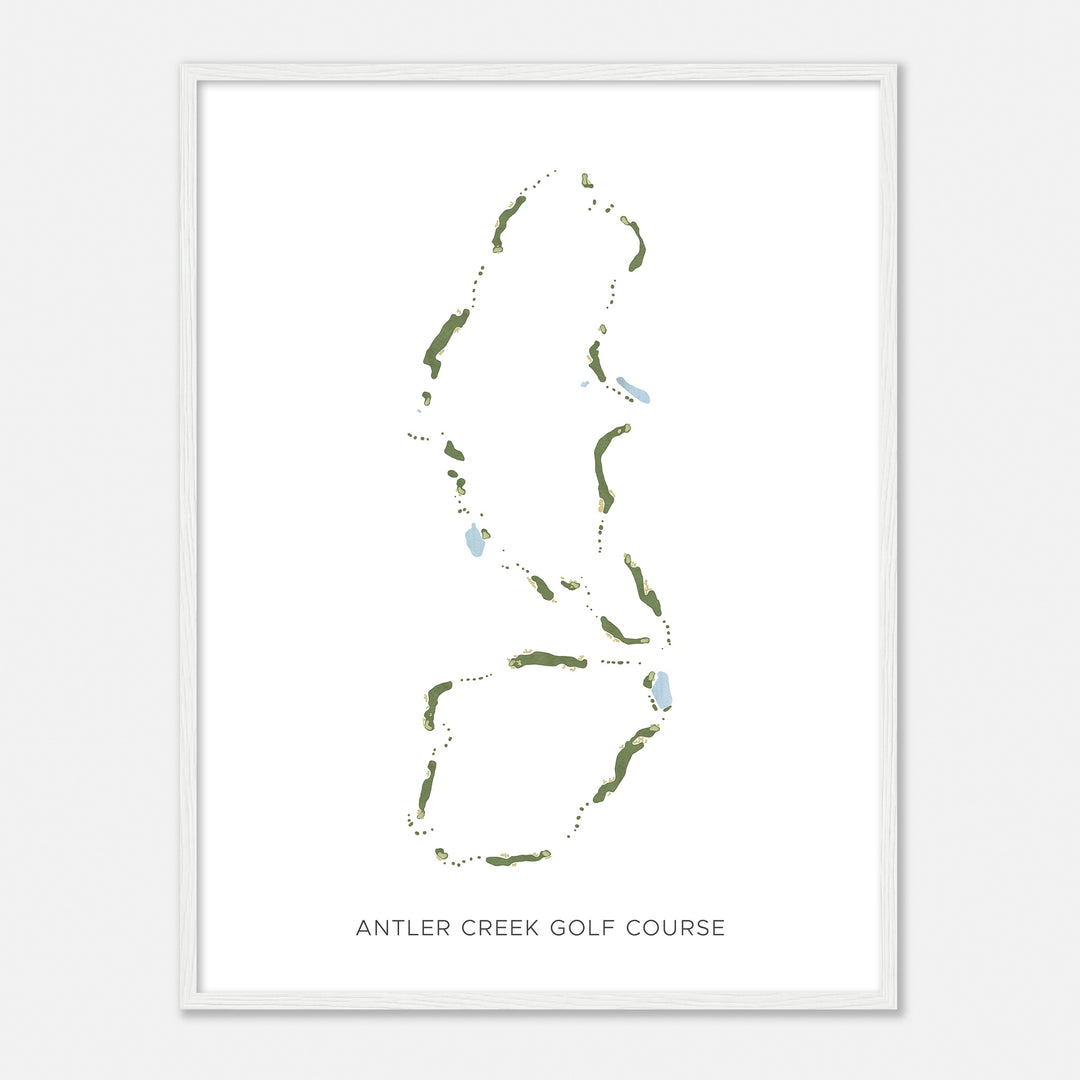 Print of Antler Creek Golf Course Modern Map