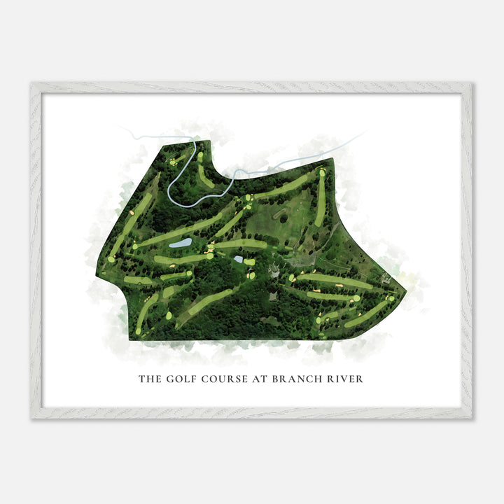 Print of The Golf Course At Branch River Classic Map