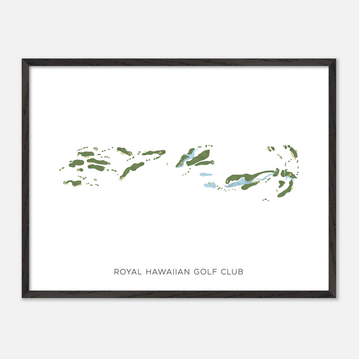 Print of Royal Hawaiian Golf Club Modern Map