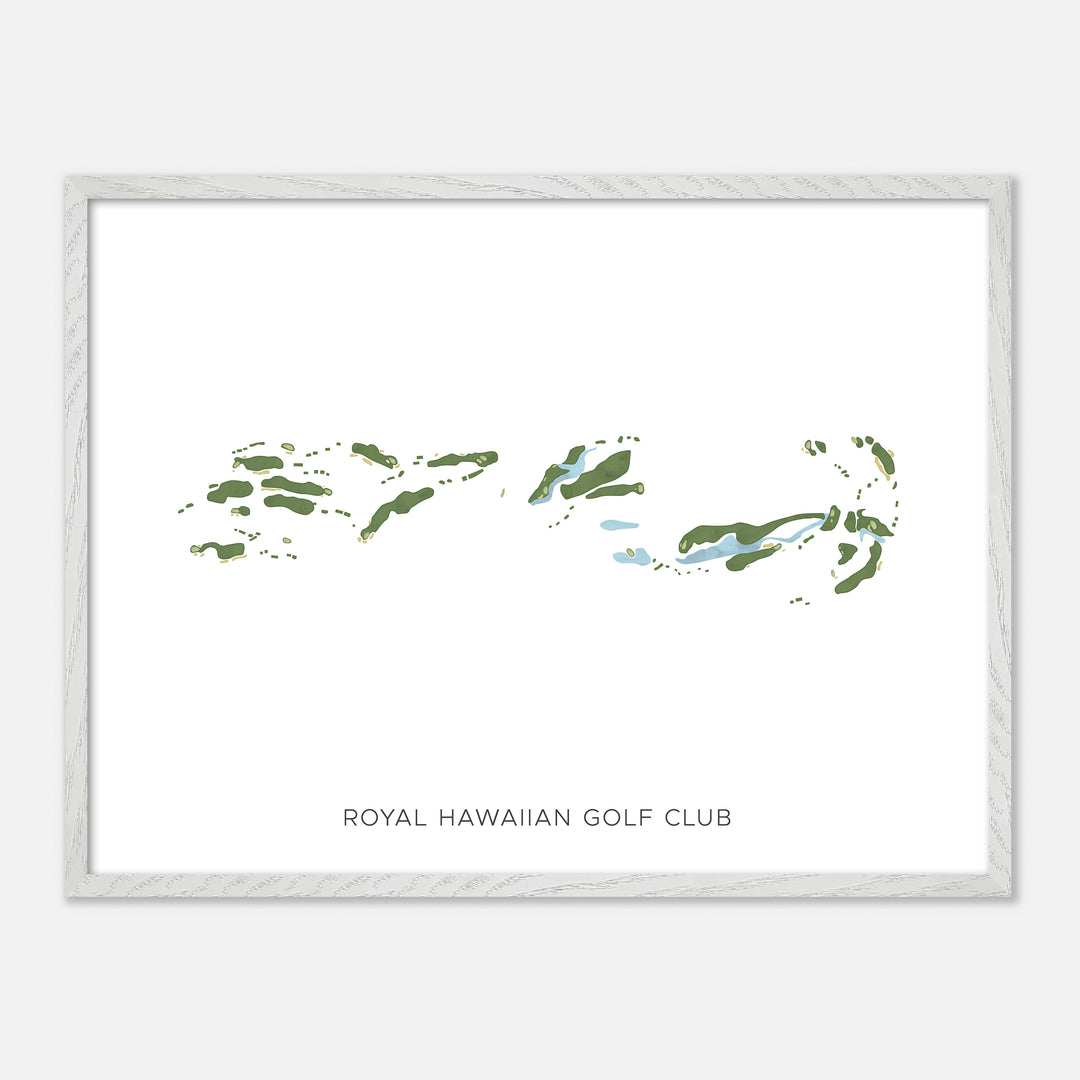 Print of Royal Hawaiian Golf Club Modern Map