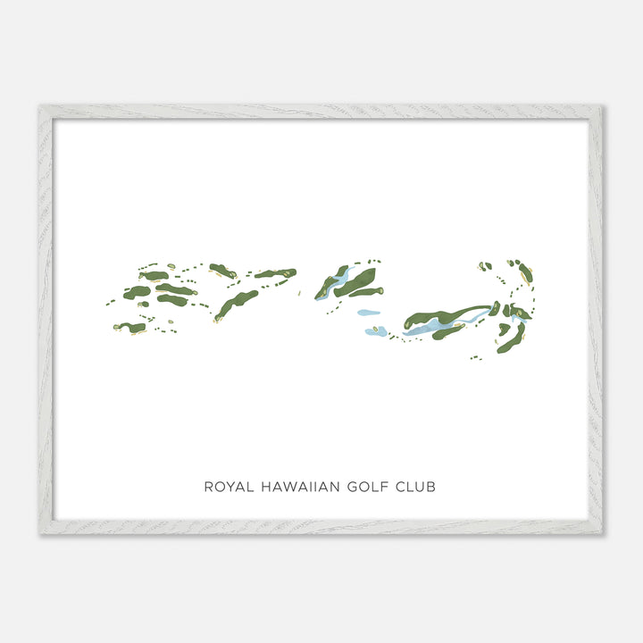 Print of Royal Hawaiian Golf Club Modern Map