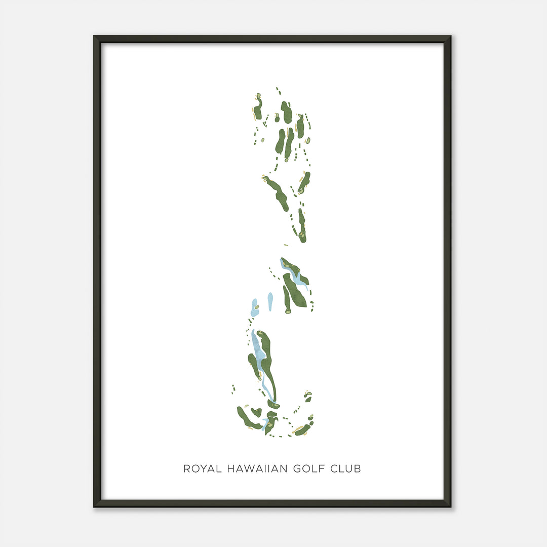 Print of Royal Hawaiian Golf Club Modern Map
