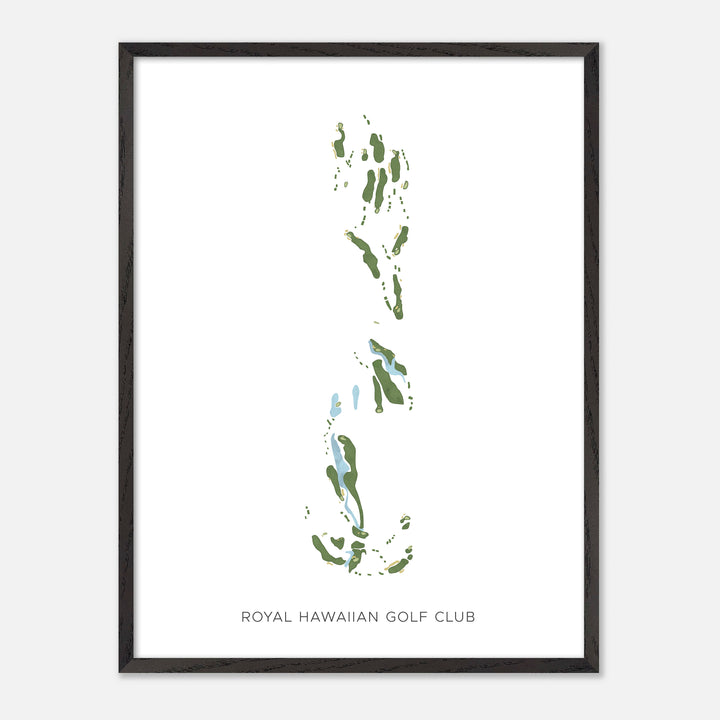 Print of Royal Hawaiian Golf Club Modern Map