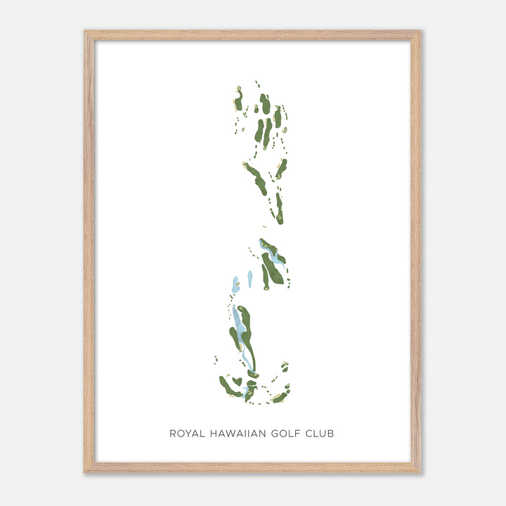 Print of Royal Hawaiian Golf Club Modern Map