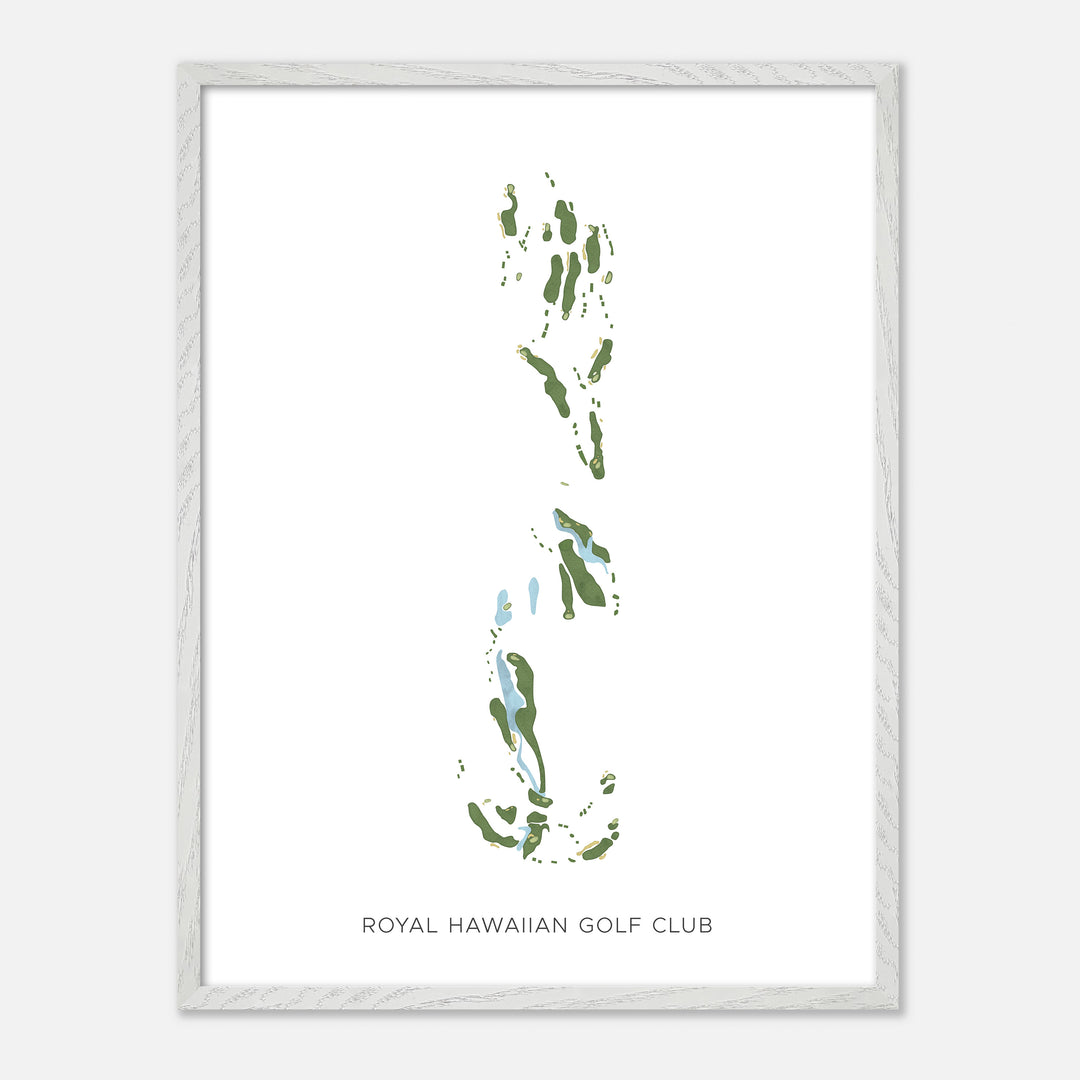 Print of Royal Hawaiian Golf Club Modern Map