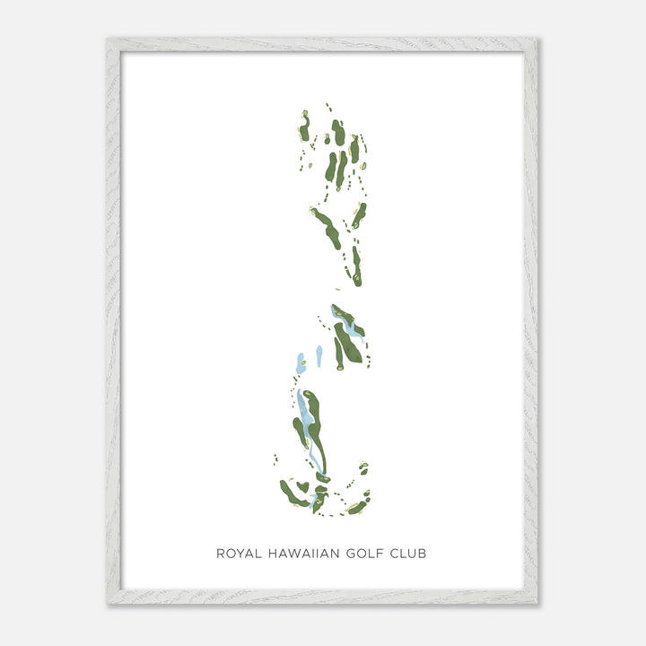 Print of Royal Hawaiian Golf Club Modern Map