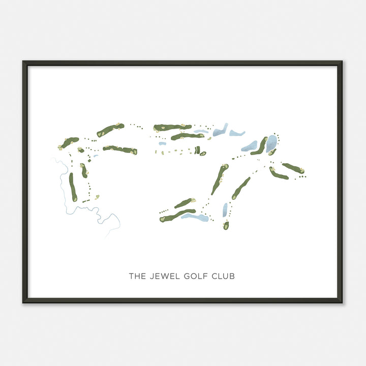 Print of The Jewel Golf Club Modern Map