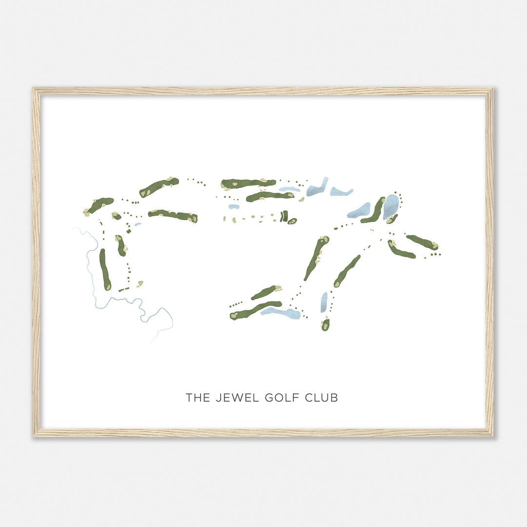 Print of The Jewel Golf Club Modern Map