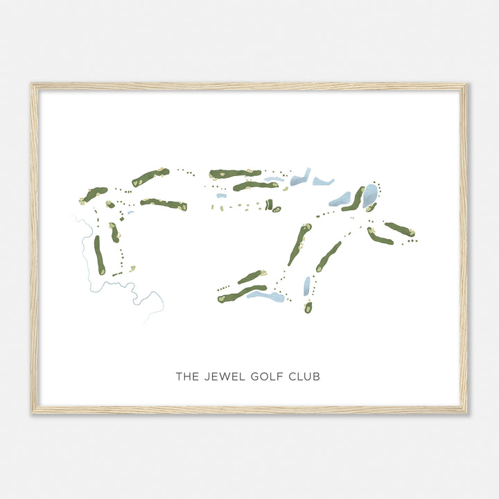 Print of The Jewel Golf Club Modern Map