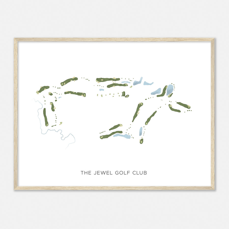 Print of The Jewel Golf Club Modern Map