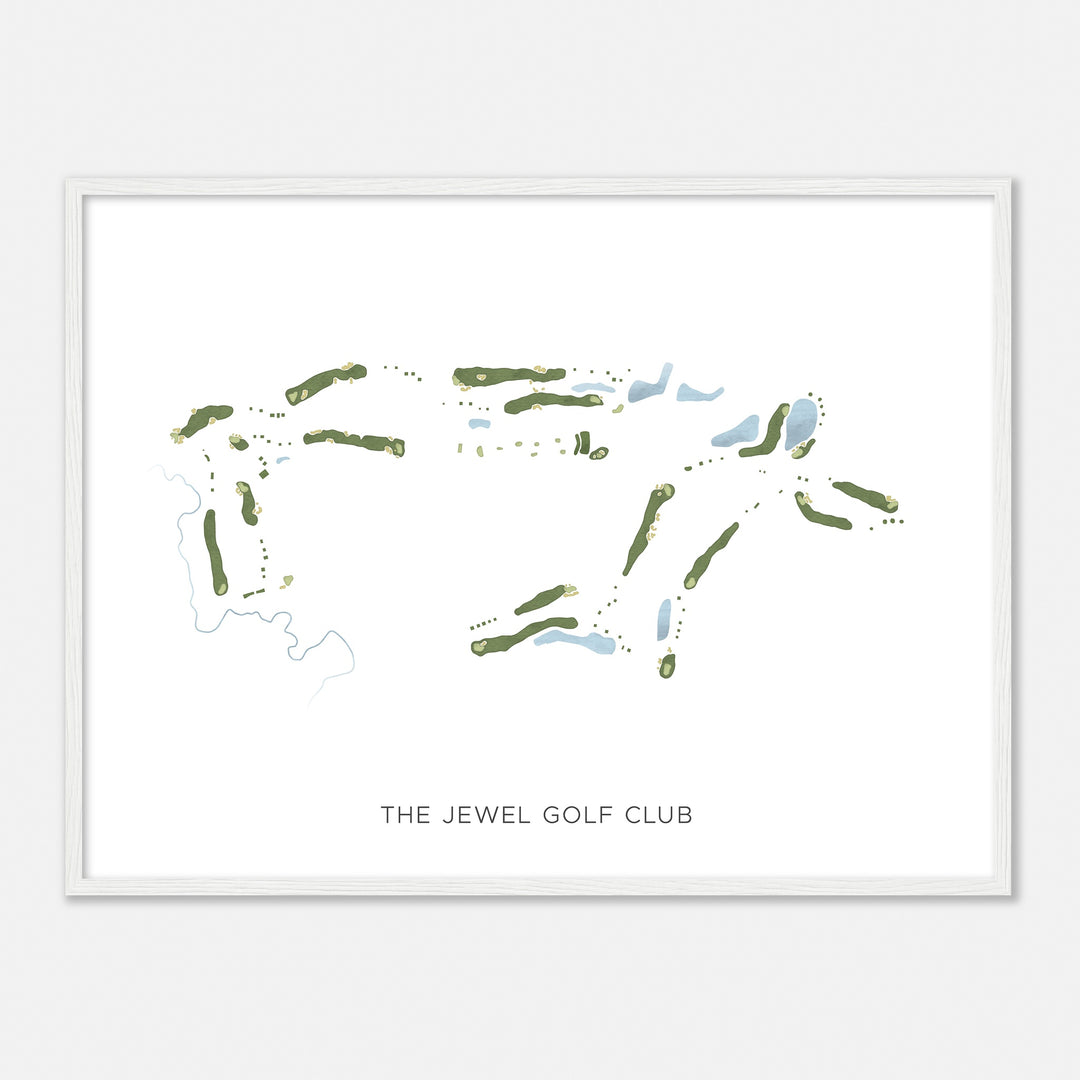 Print of The Jewel Golf Club Modern Map