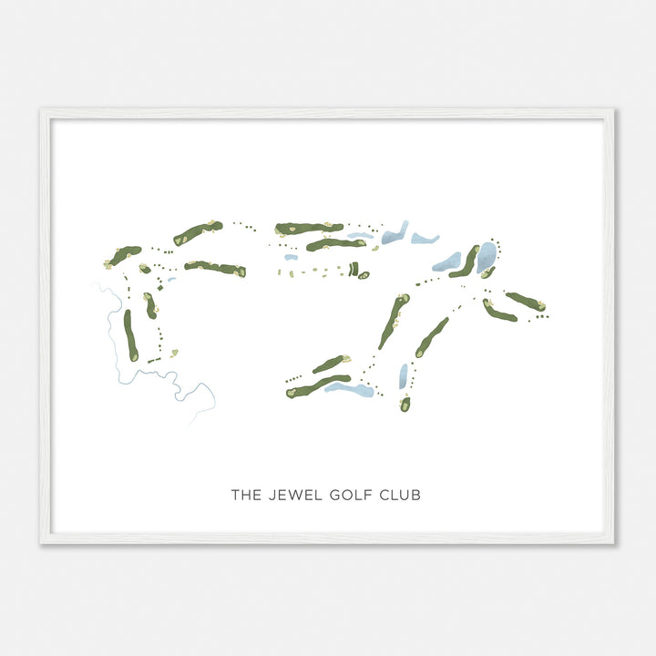 Print of The Jewel Golf Club Modern Map