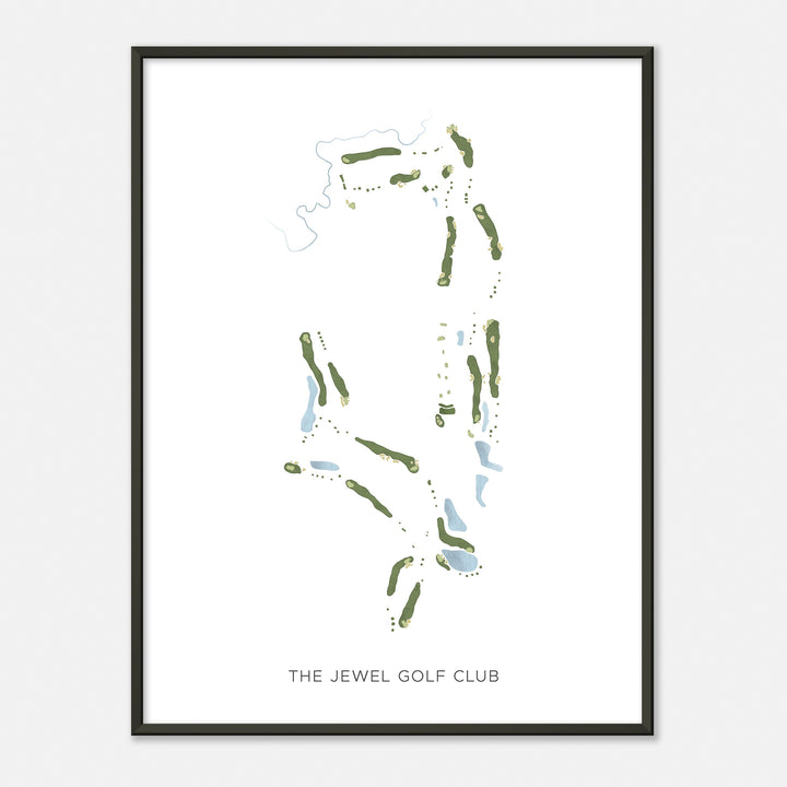 Print of The Jewel Golf Club Modern Map