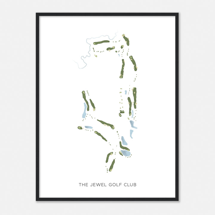 Print of The Jewel Golf Club Modern Map