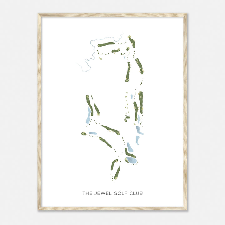 Print of The Jewel Golf Club Modern Map